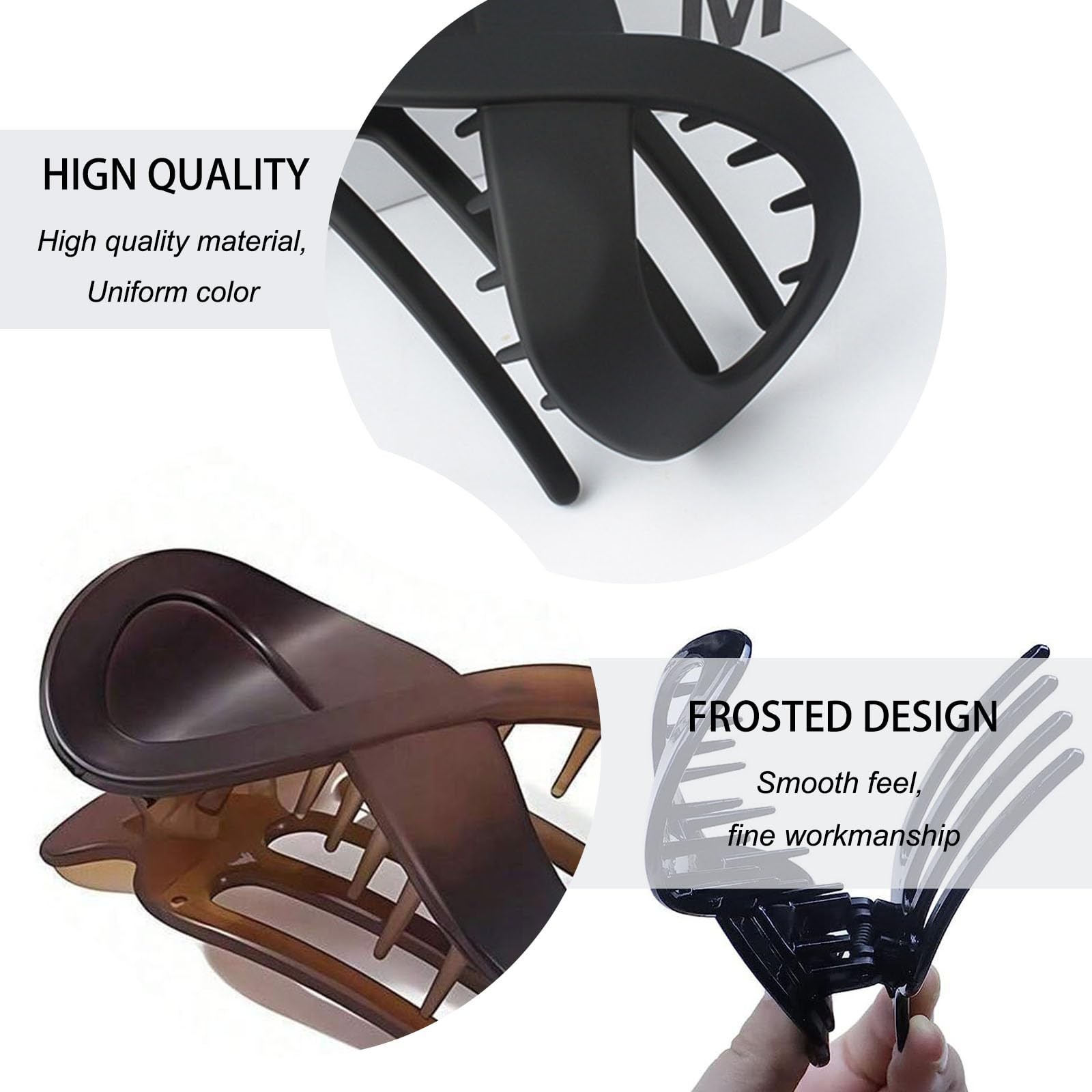 2PCS French Concord Flat Hair Clips for 1 Count (Pack of 2), Multicolor-5