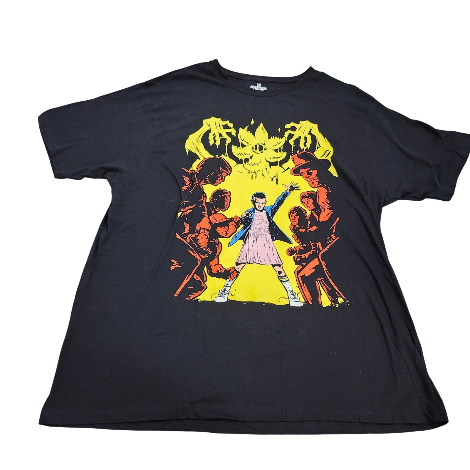 Stranger Things Loot Crate Mens 3XL T-Shirt Black Eleven Demogorgon Graphic Tee
