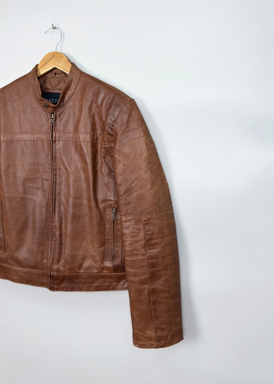 Superior New York Brown Leather Jacket