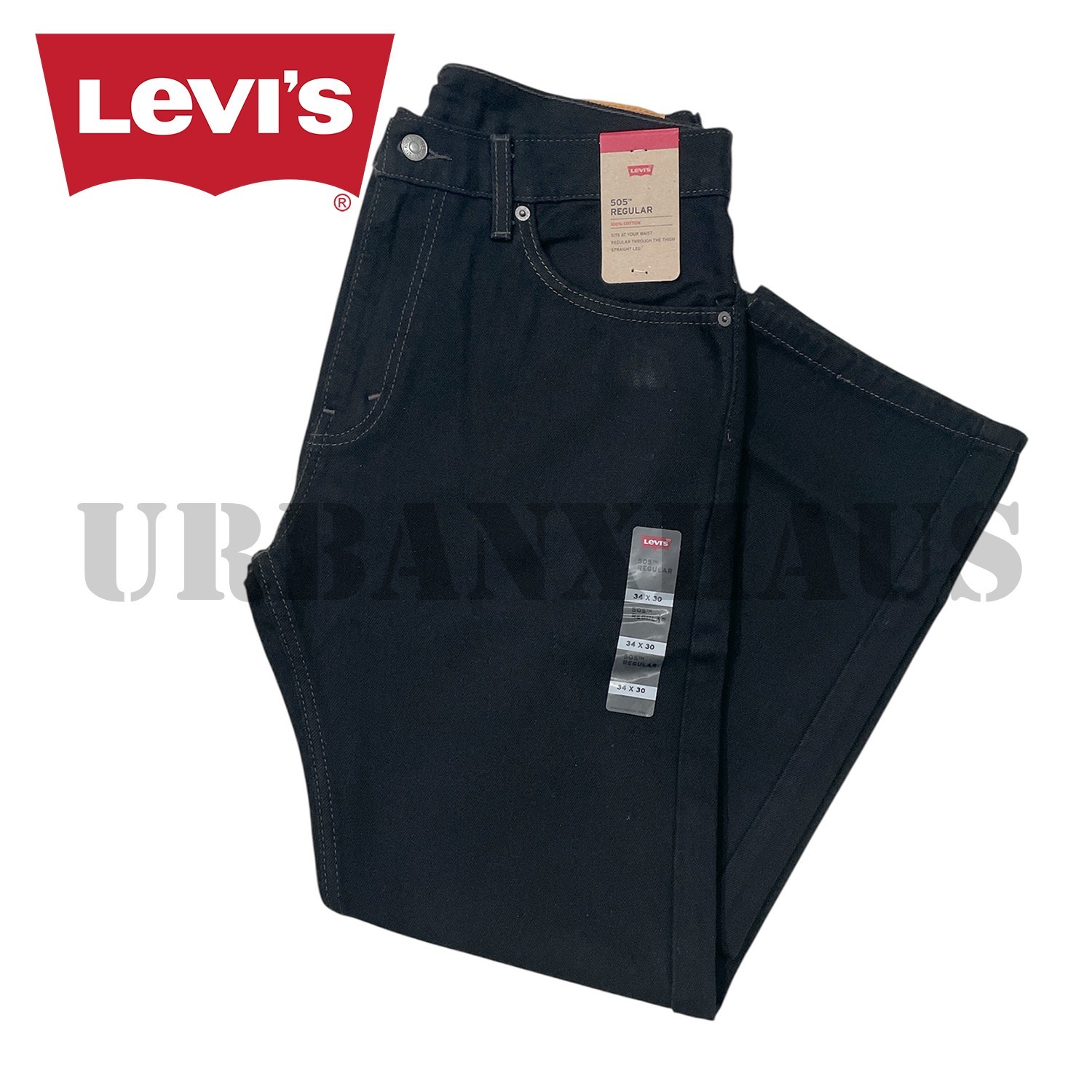 Levi’s 505 Regular Fit Jeans Men’s Straight Leg Jeans 30 to 50