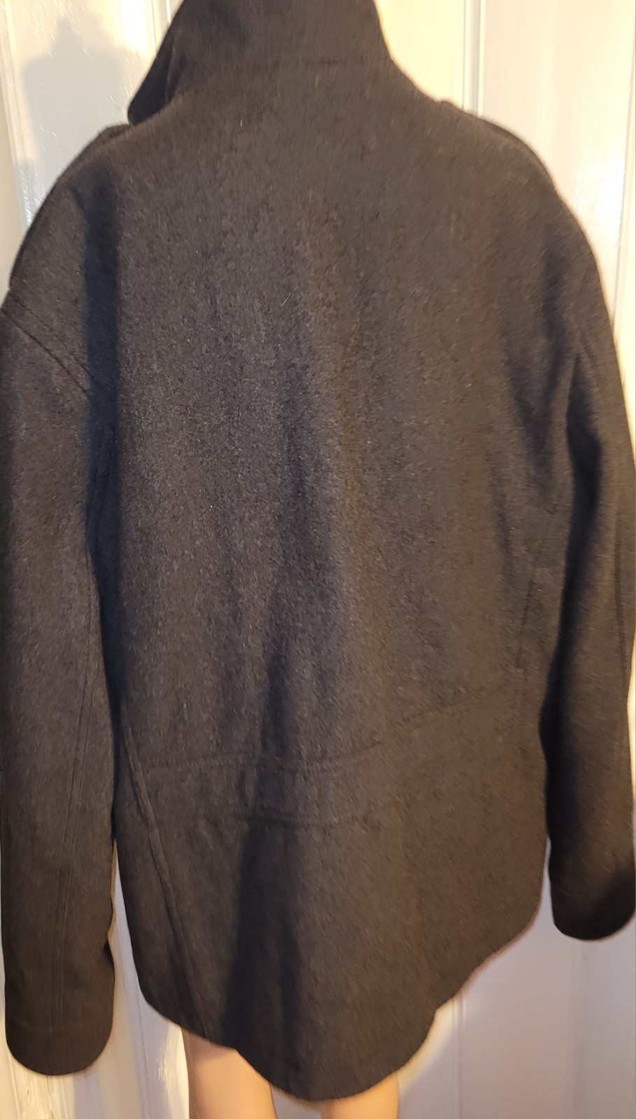 Merona Snap Button/ Zip Up Wool/ Poly Jacket Size Xl