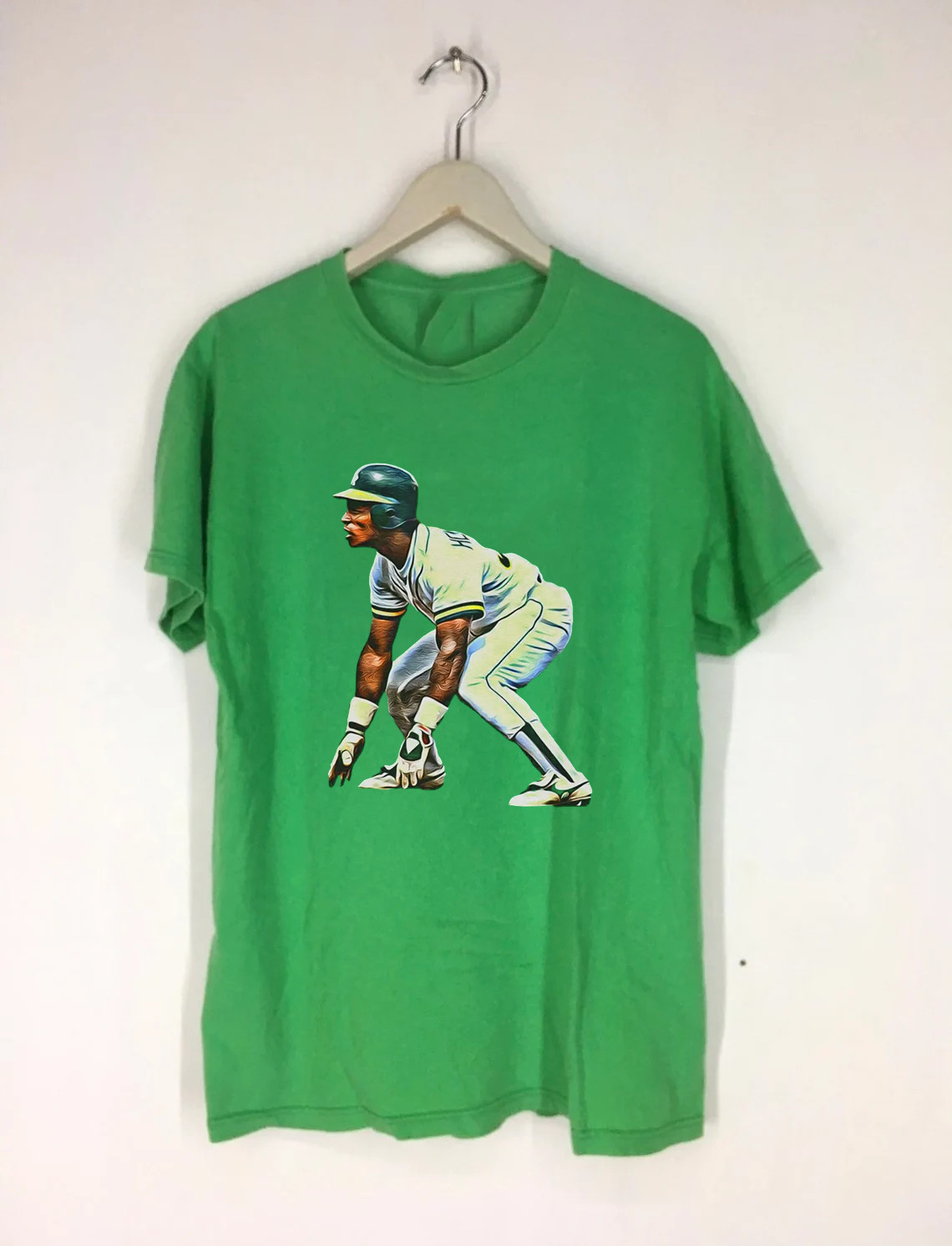 1982 Rickey Henderson Man of Steal T Shirt Size S-5XL