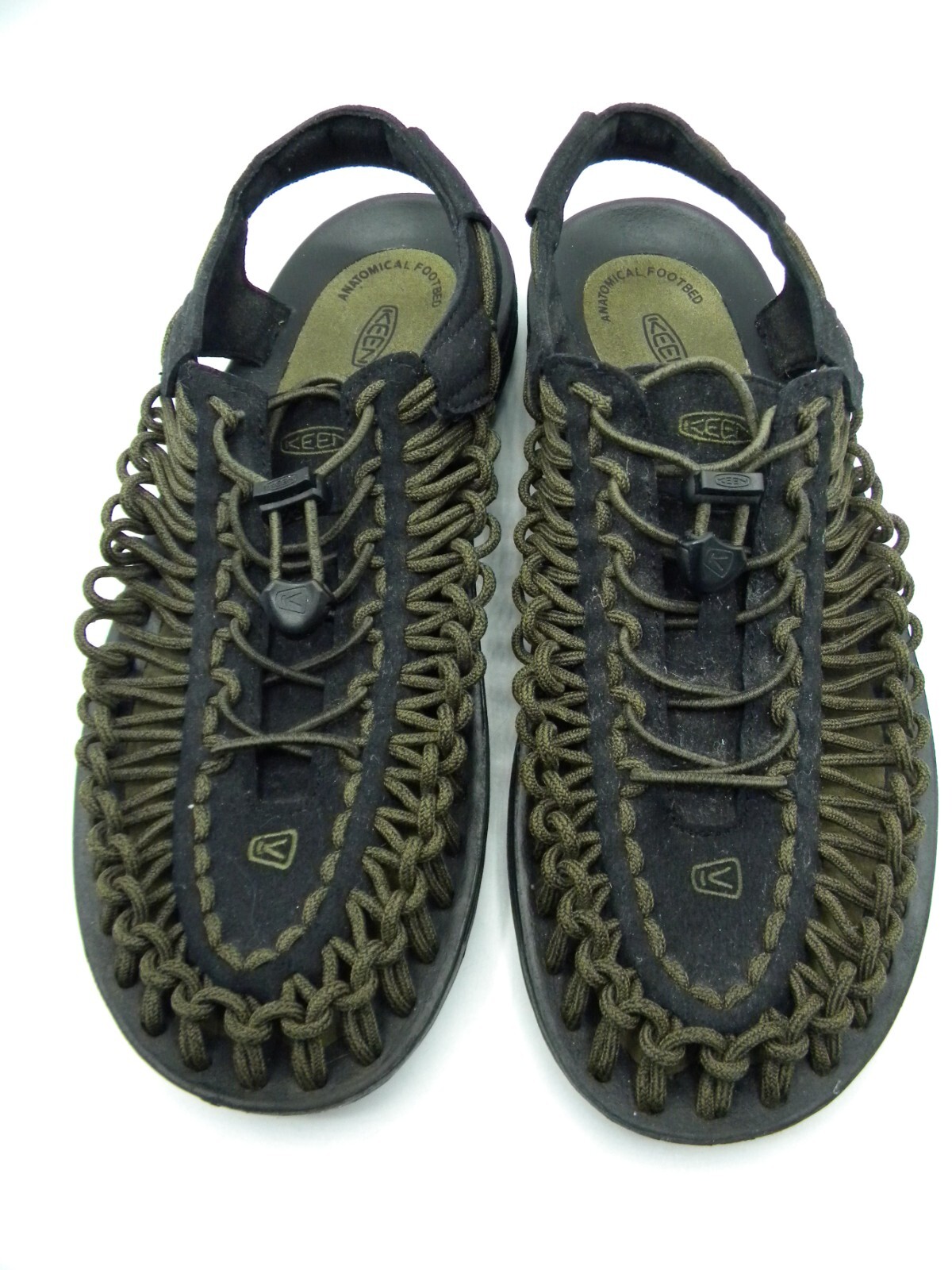 KEEN Uneek Black & Gray Bungee Strap Sport Sandals Men’s Size EU 43 US 10