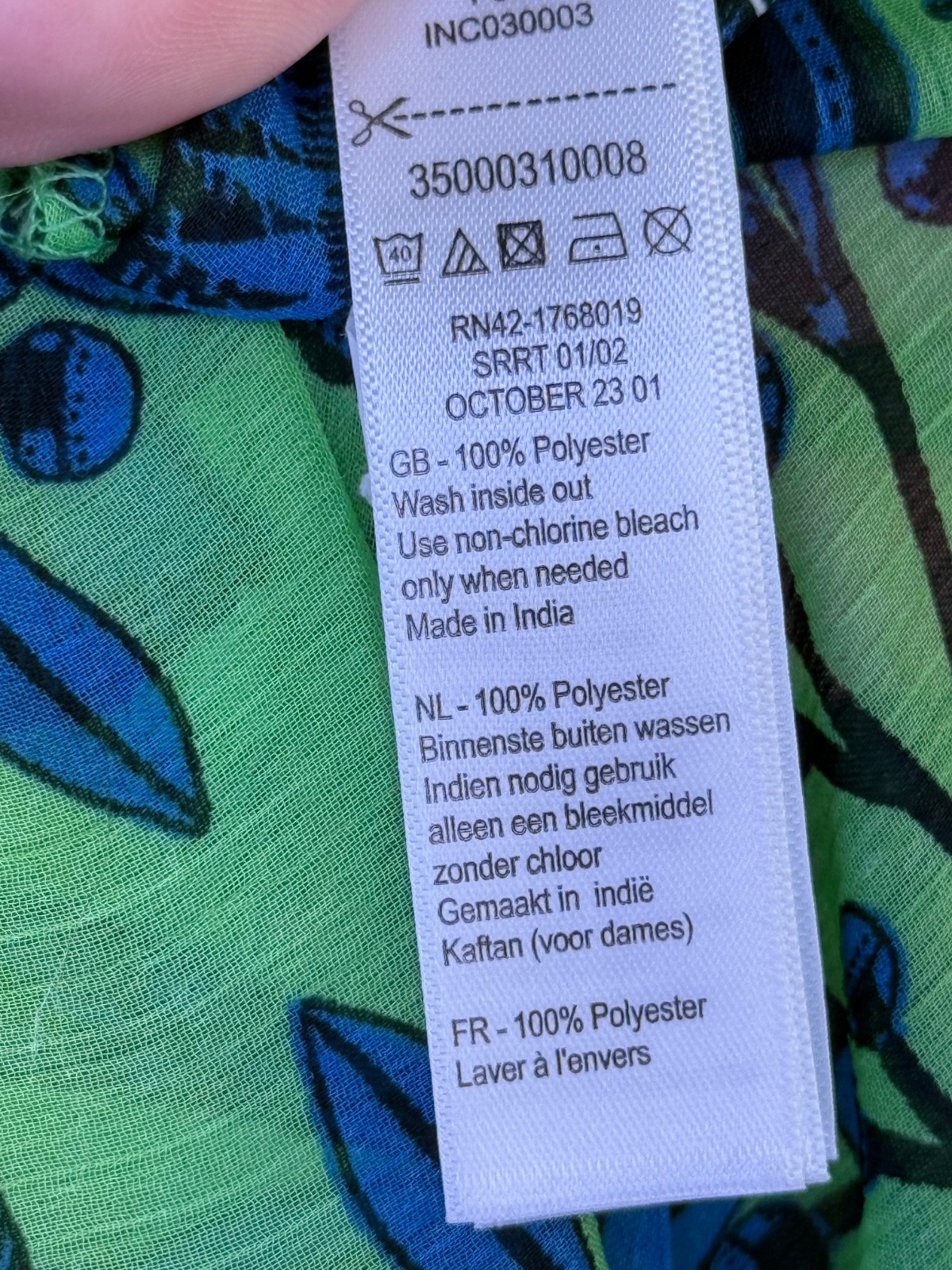 Accessorize London Green & Blue Kaftan – Size: Medium – BRAND NEW WITH TAGS!