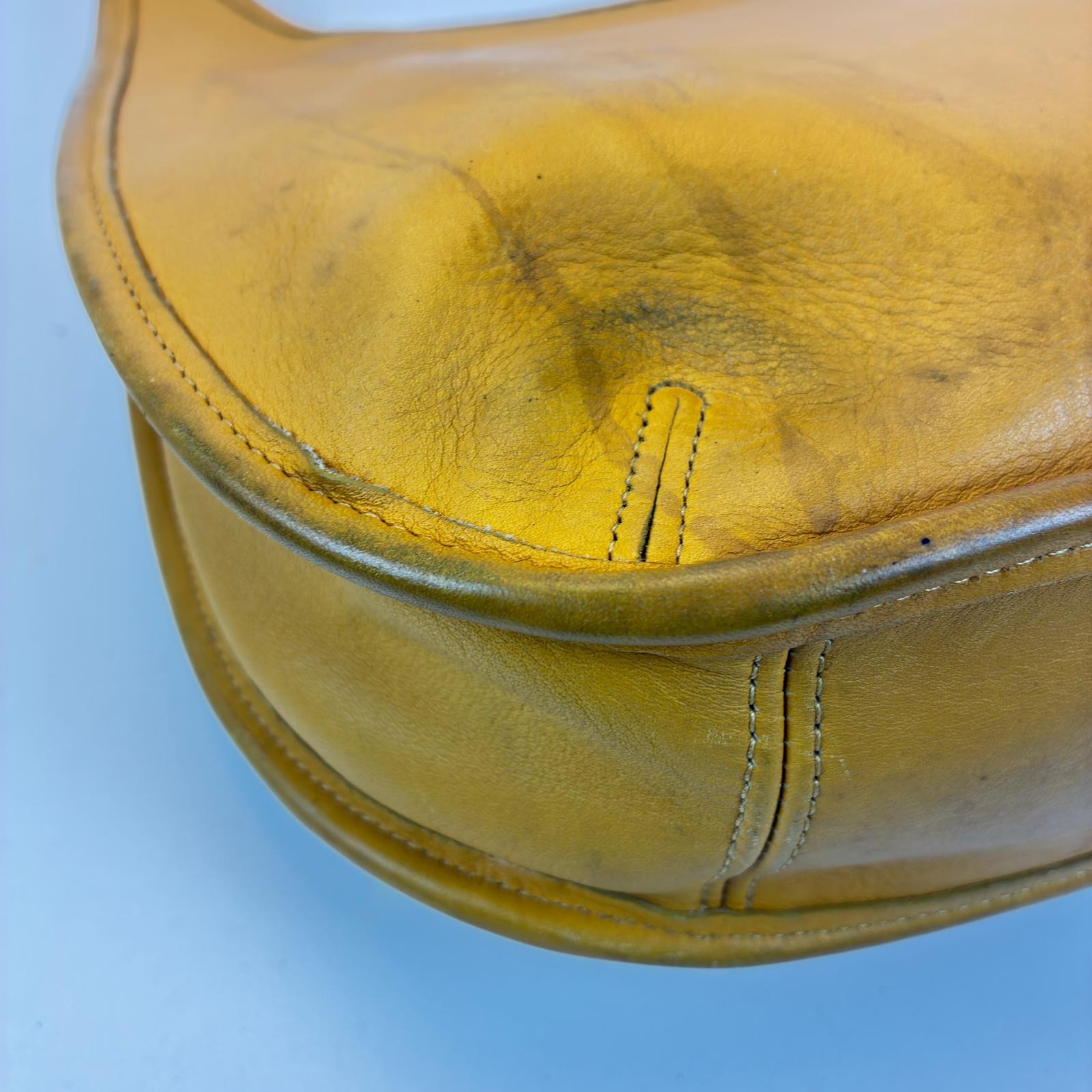 COACH Ergo Shoulder Bag, Yellow Leather Shoulder Bag 9033 leather yellow