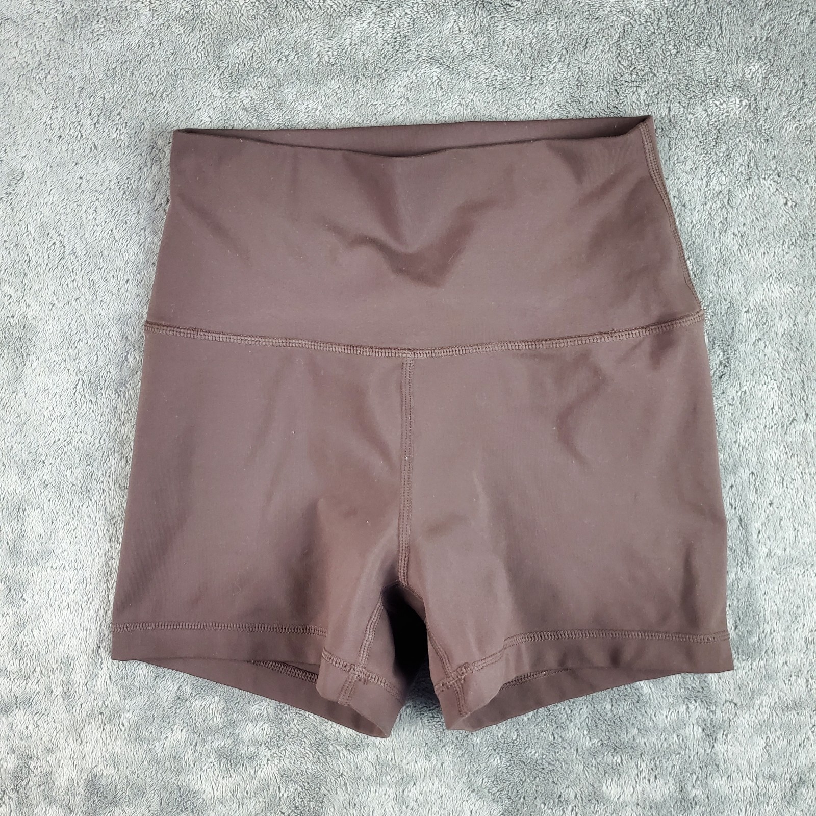 Yogalicious Lux Shorts Womens S Brown Everyday Short Biker Active Yoga Gym