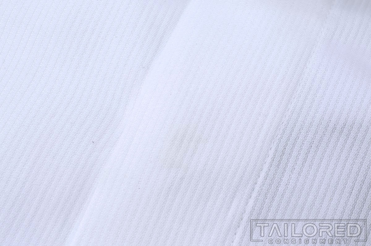 NEW – HUGO BOSS Sharp Fit White Cotton Hidden Placket French Cuff Dress Shirt 17