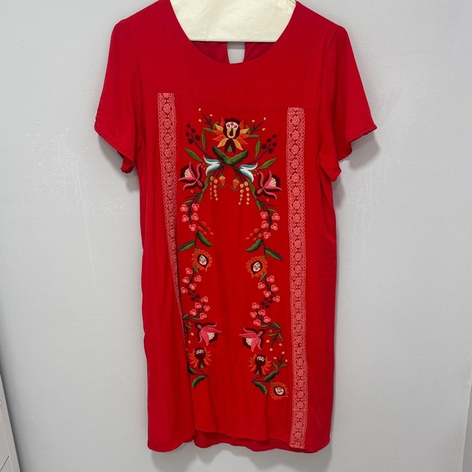 DAVI & DANI Scarlet Dress with embroidery size M