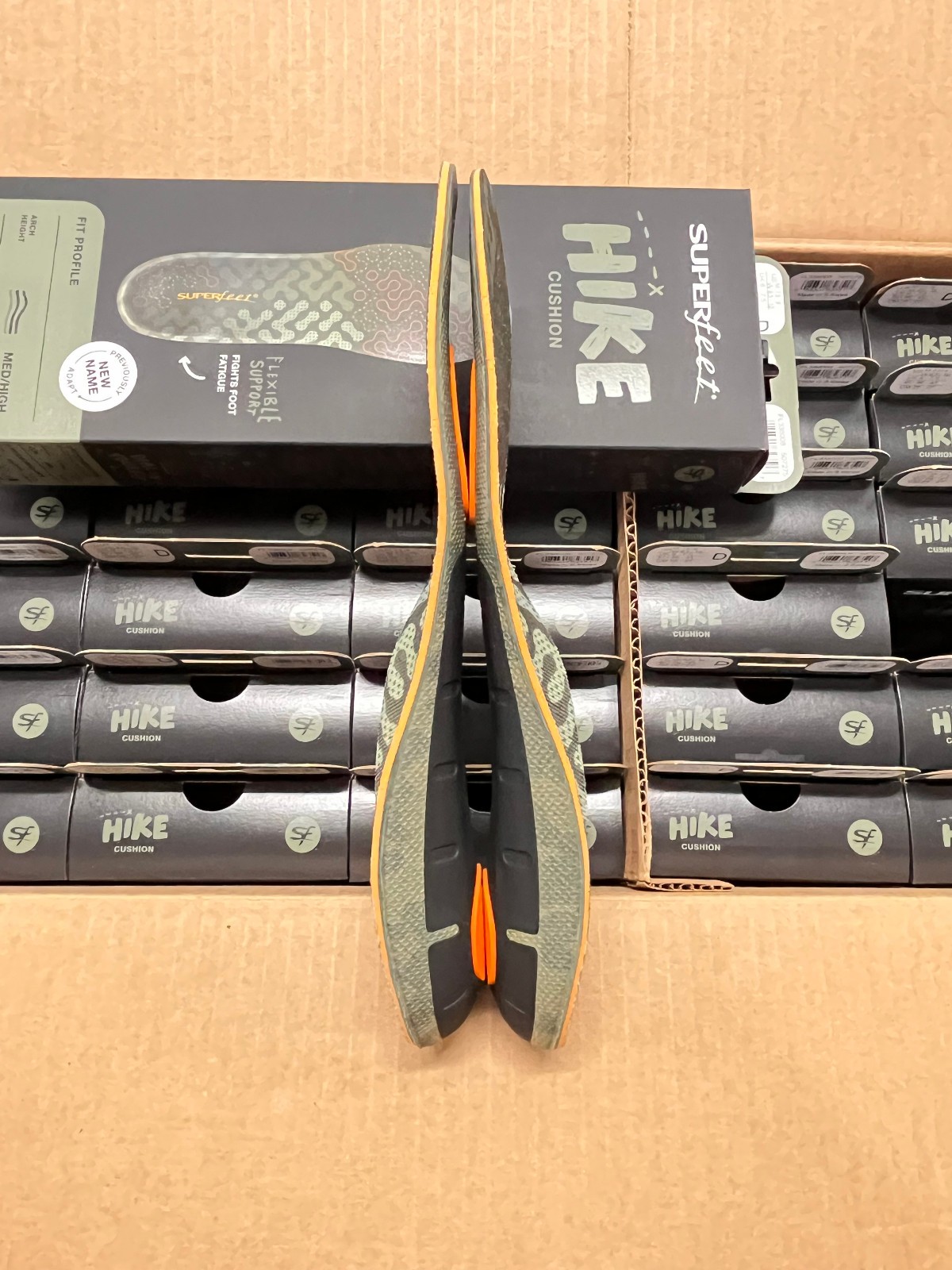 Superfeet Hike Cushion Insoles inserts Size D – M7.5-9 W8.5-10
