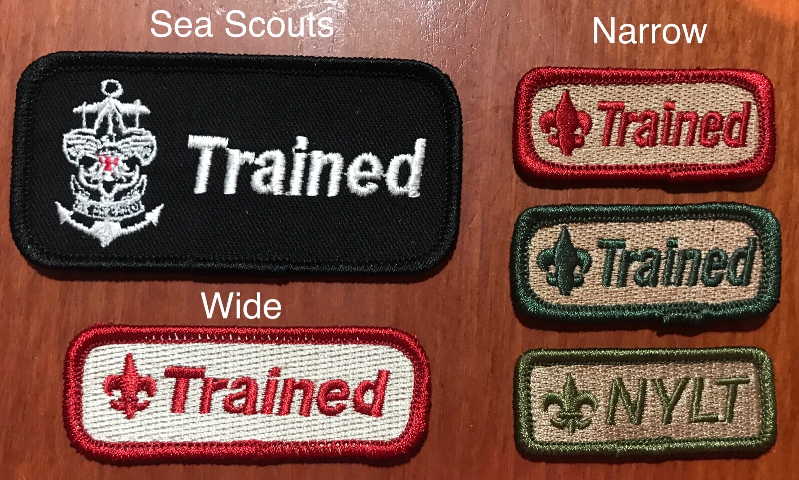 Tan Sew-on VELCRO® Brand Fasteners for Patches on Scouts BSA Leader Shirts