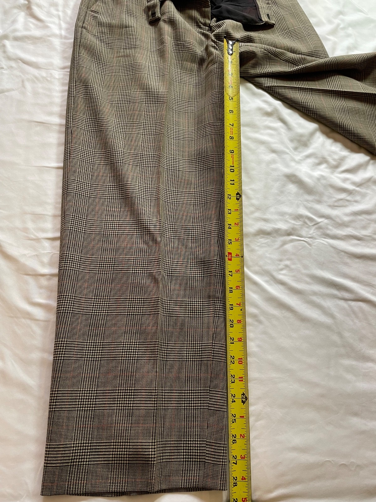 Ann Taylor Wool Dress Pants Career Plaid fully lined 10P Work Office Classic