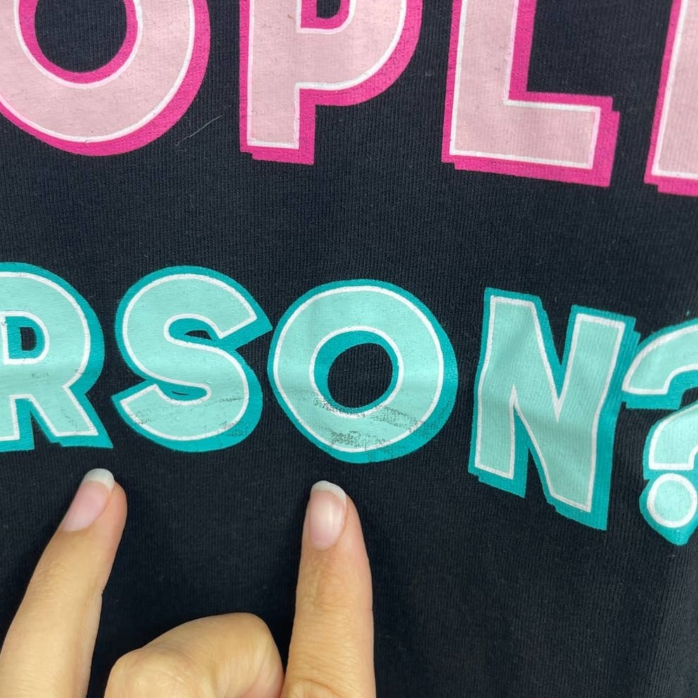 Wound Up Womens Juniors Black TShirt Do I Look Like A People Person Graphic Tee