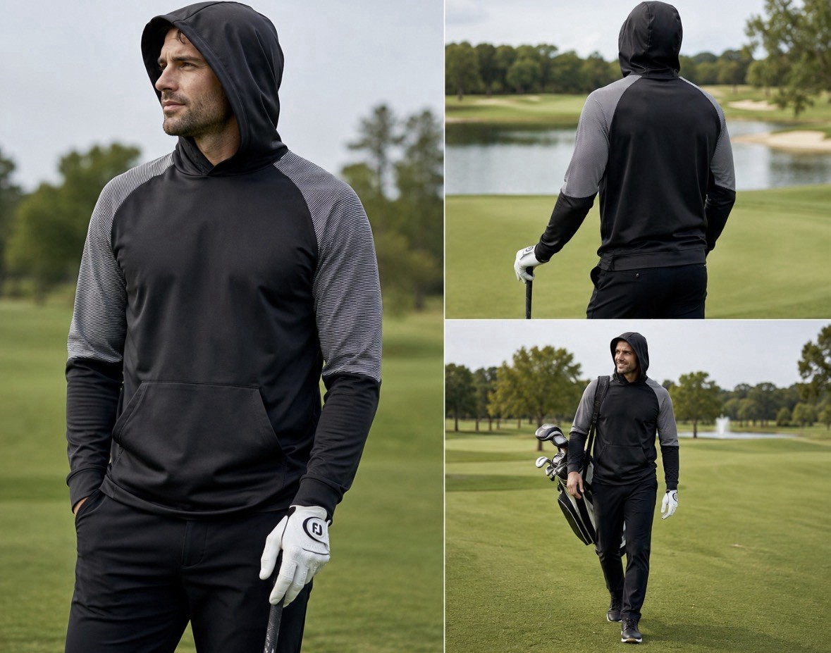 Russell Shirt Hyperflux Dri Power 360 Hooded Pullover BlacK Mens XLarge