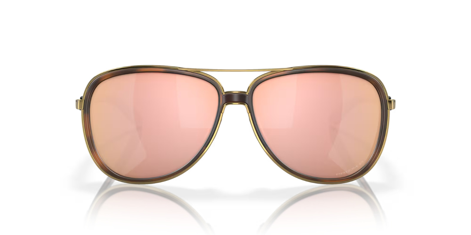 Oakley Sunglasses Split Time OO4129-1458 Tortoise / PRIZM Rose Gold POLARIZED