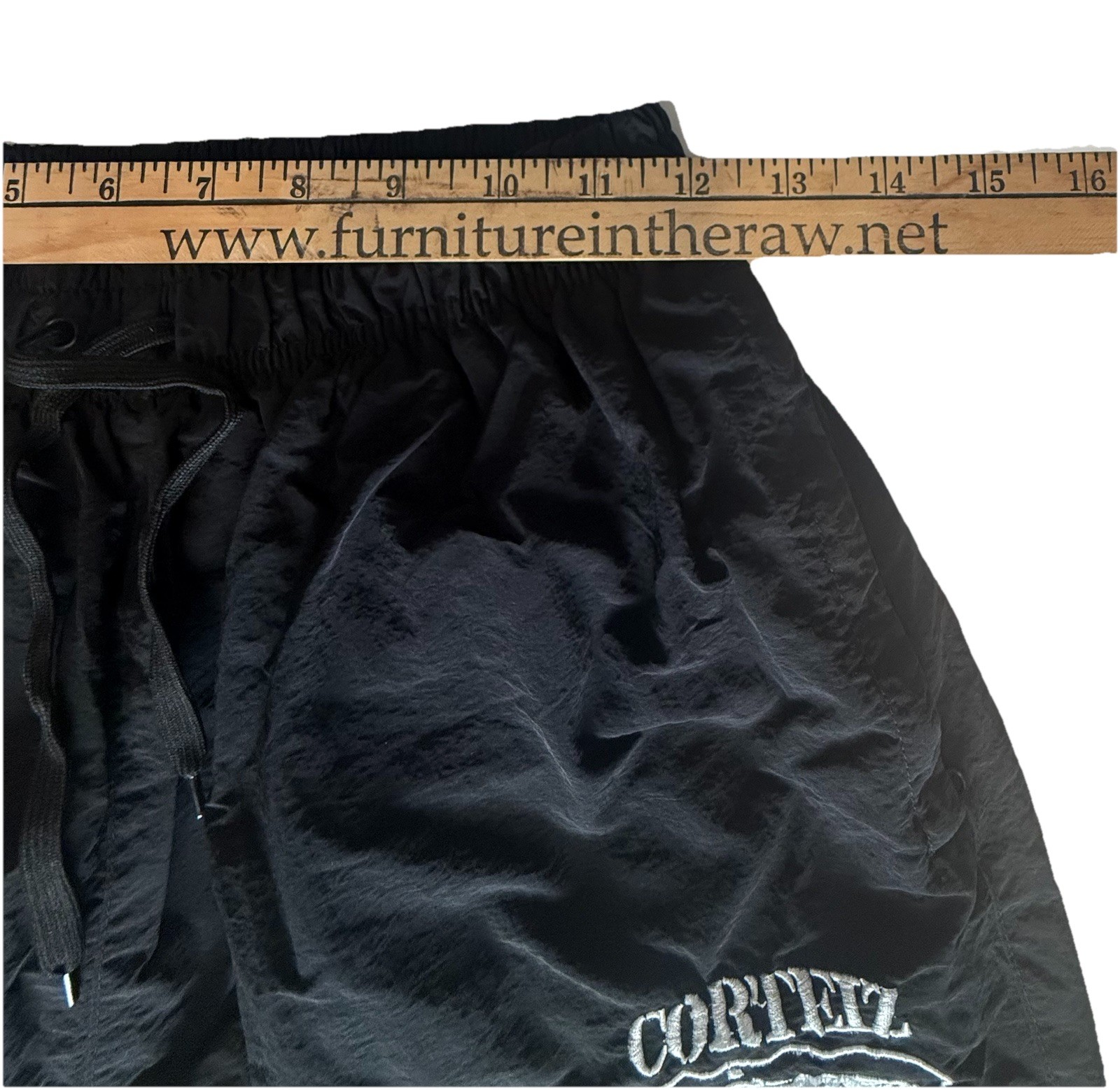 corteiz track pants men’s medium black Y2K japan style alcatraz zip streetwear