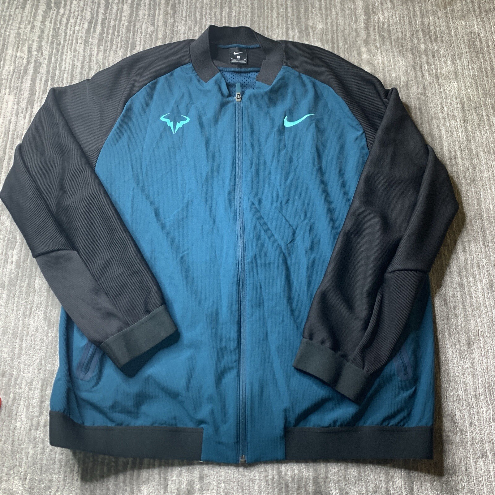 Nike Tennis Jacket Rafael Nadal Premier Mens Extra Large Midnight Turquoise