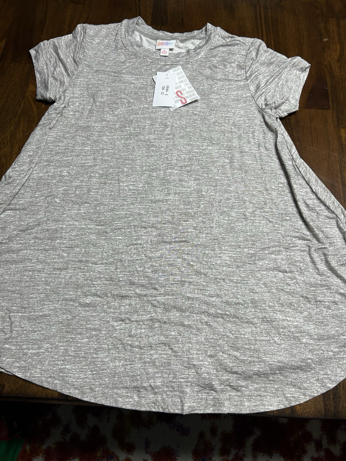 Lularoe Ericka NWT Size Small Gray/Taupe Heather