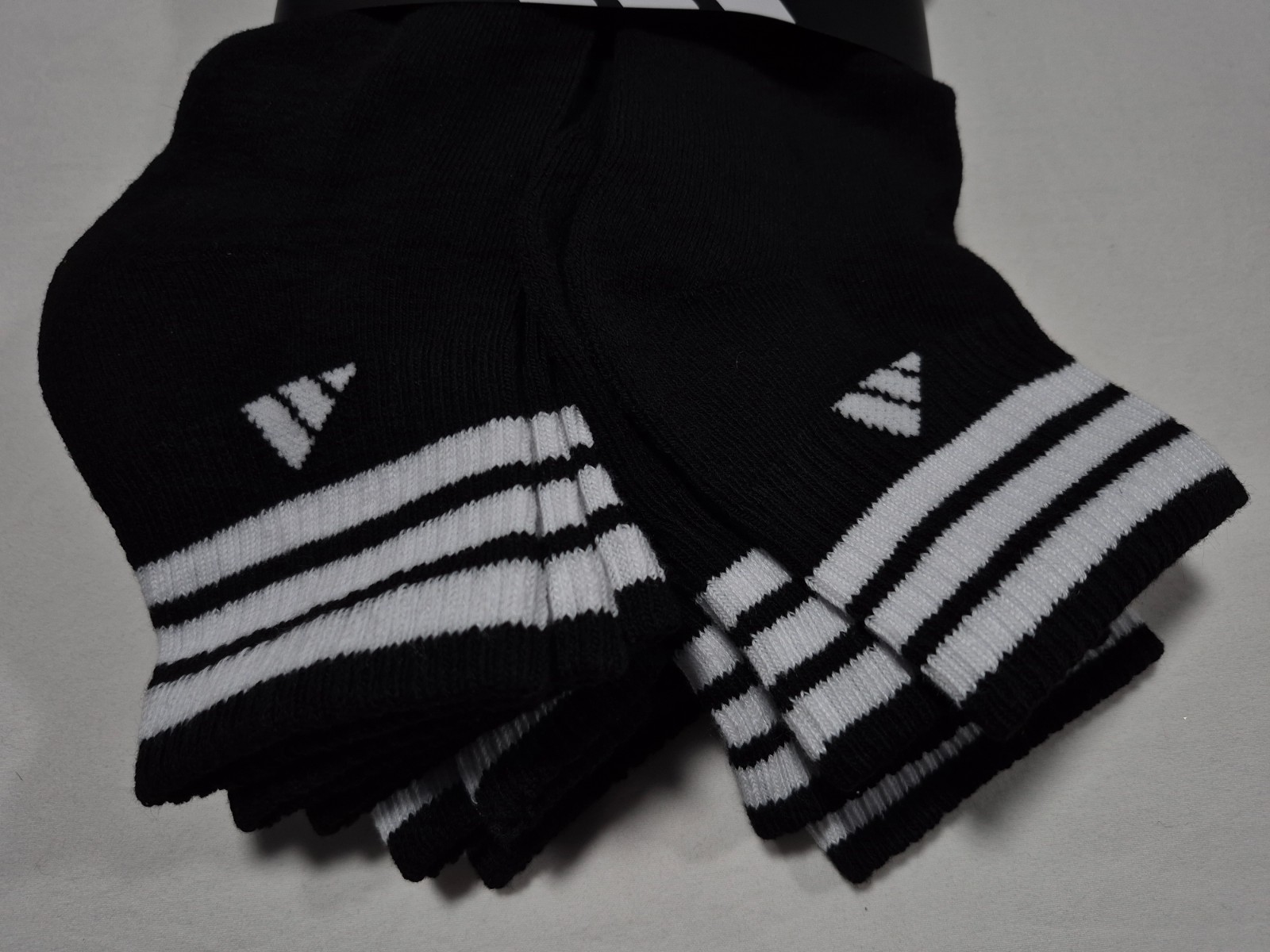 Adidas Men’s Clima Cool Cushioned Quarter Sports Comfort 6 Pairs Socks SZ 8-12