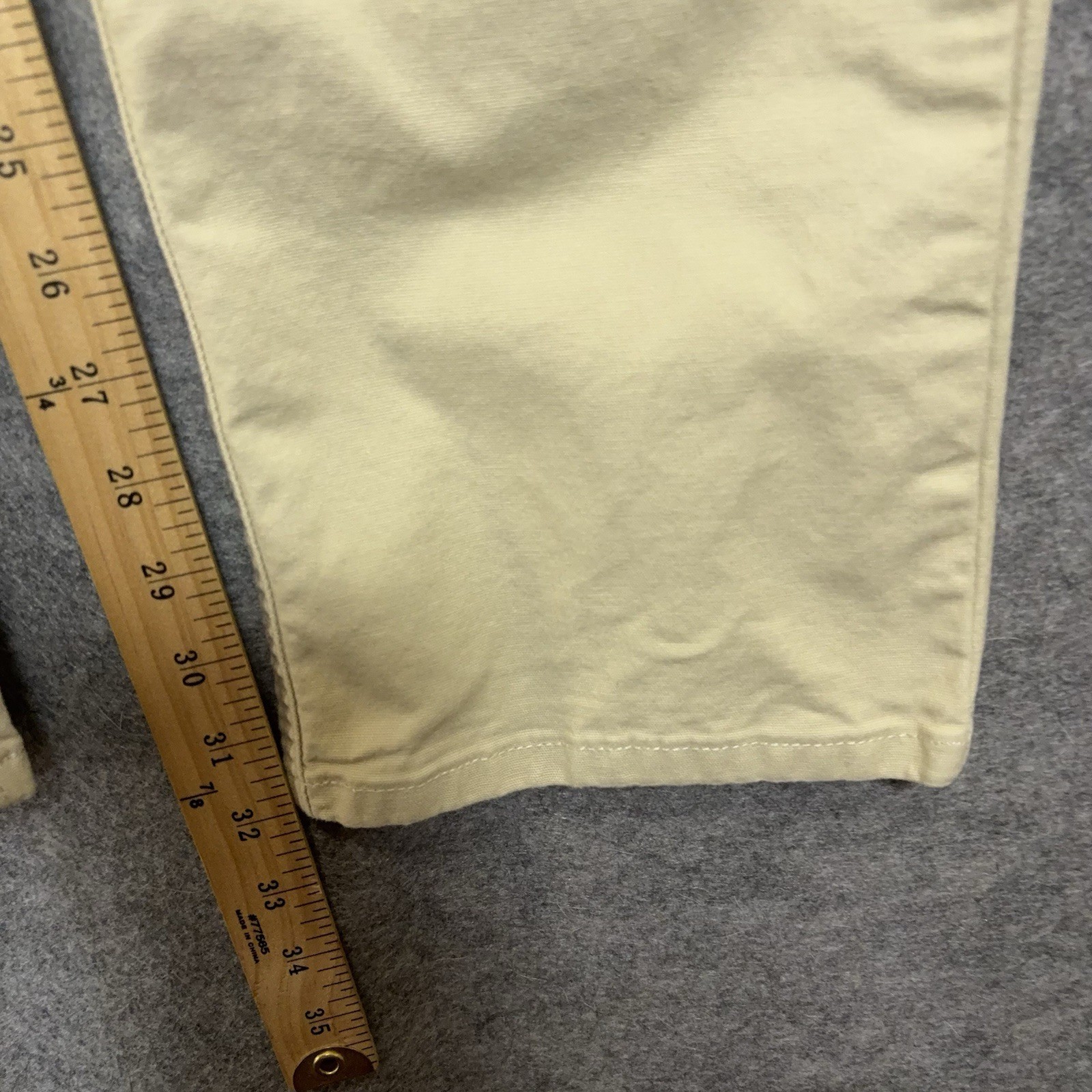 Stio Rivet Canvas Pants Jeans Mens 32×32 Yellow Beige Stretch Gusseted Versatile
