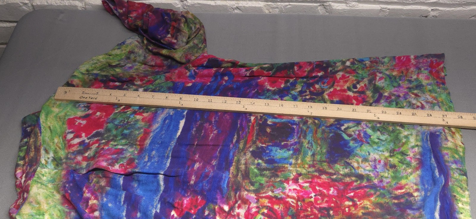 John Mark Shirt Womens Large Abstract Print Button Front Rayon Art Top Blouse