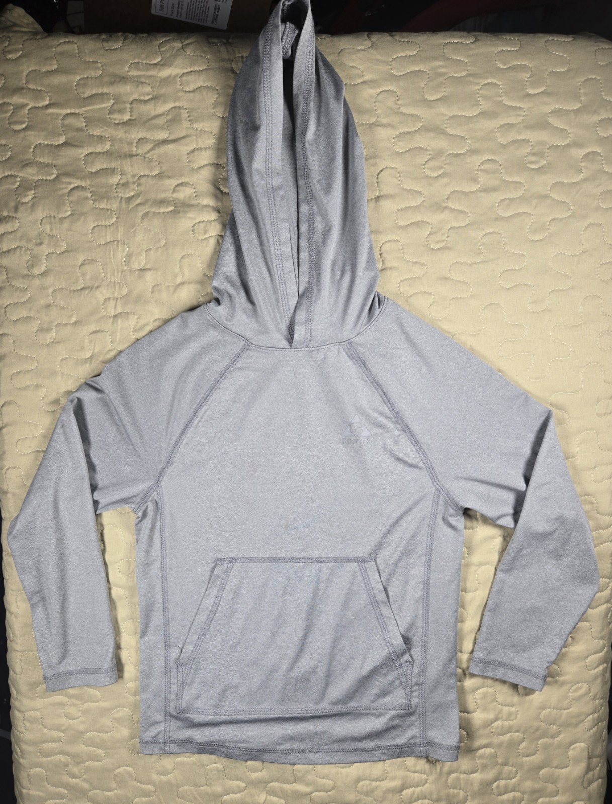 Gerry Boys Gray Pullover Hoodie Long Sleeve Pockets Logo Size XS (5/6)