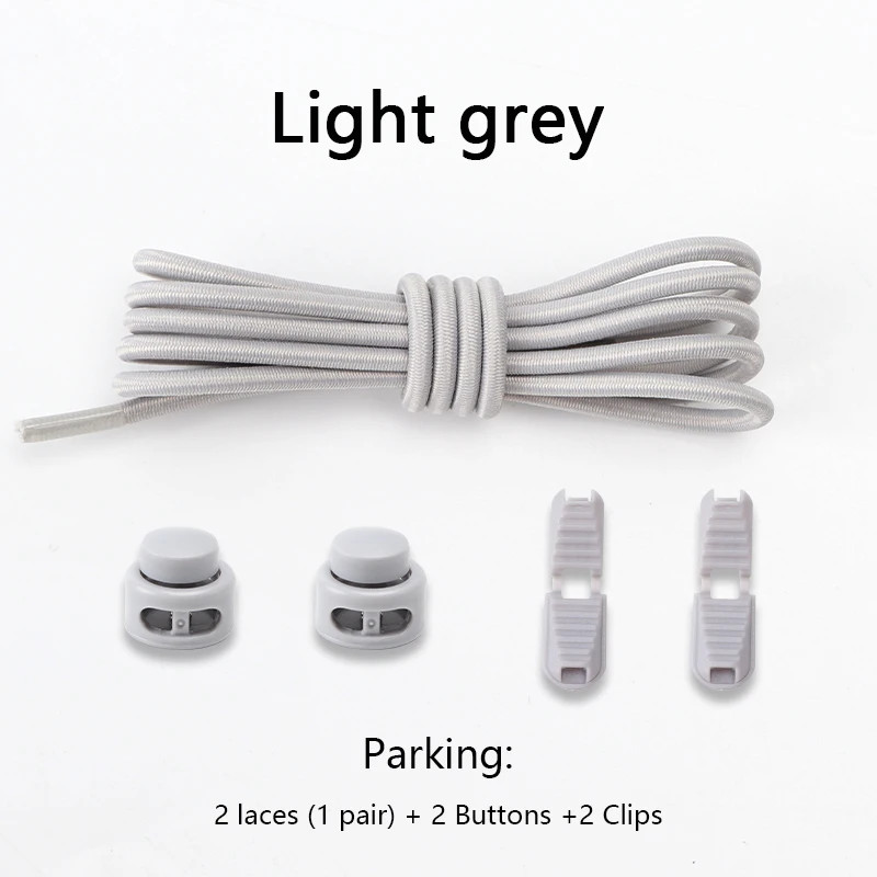 No Tie Elastic Shoelaces Spring Button Up Laces for Sneakers Classic Shoe Access