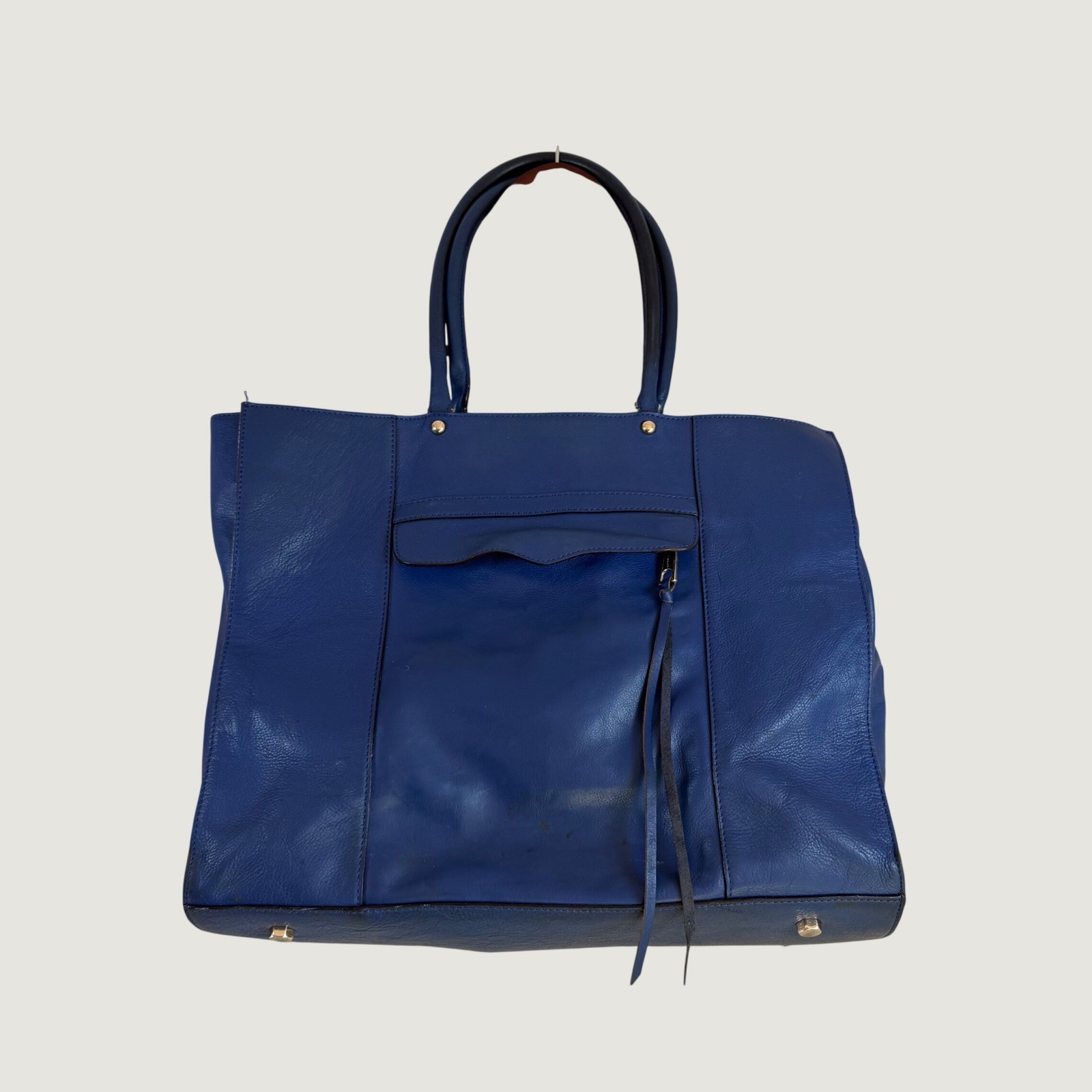 Rebecca Minkoff M.A.B. Morning After Bag Cobalt Blue Leather Large Tote
