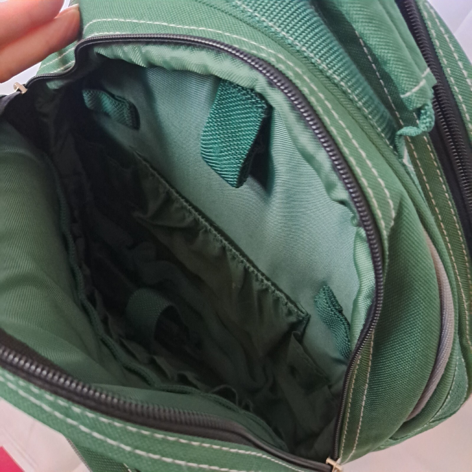 Green Backpack, Approx 7in Thick x 17in Tall x 13.5 In wide, New