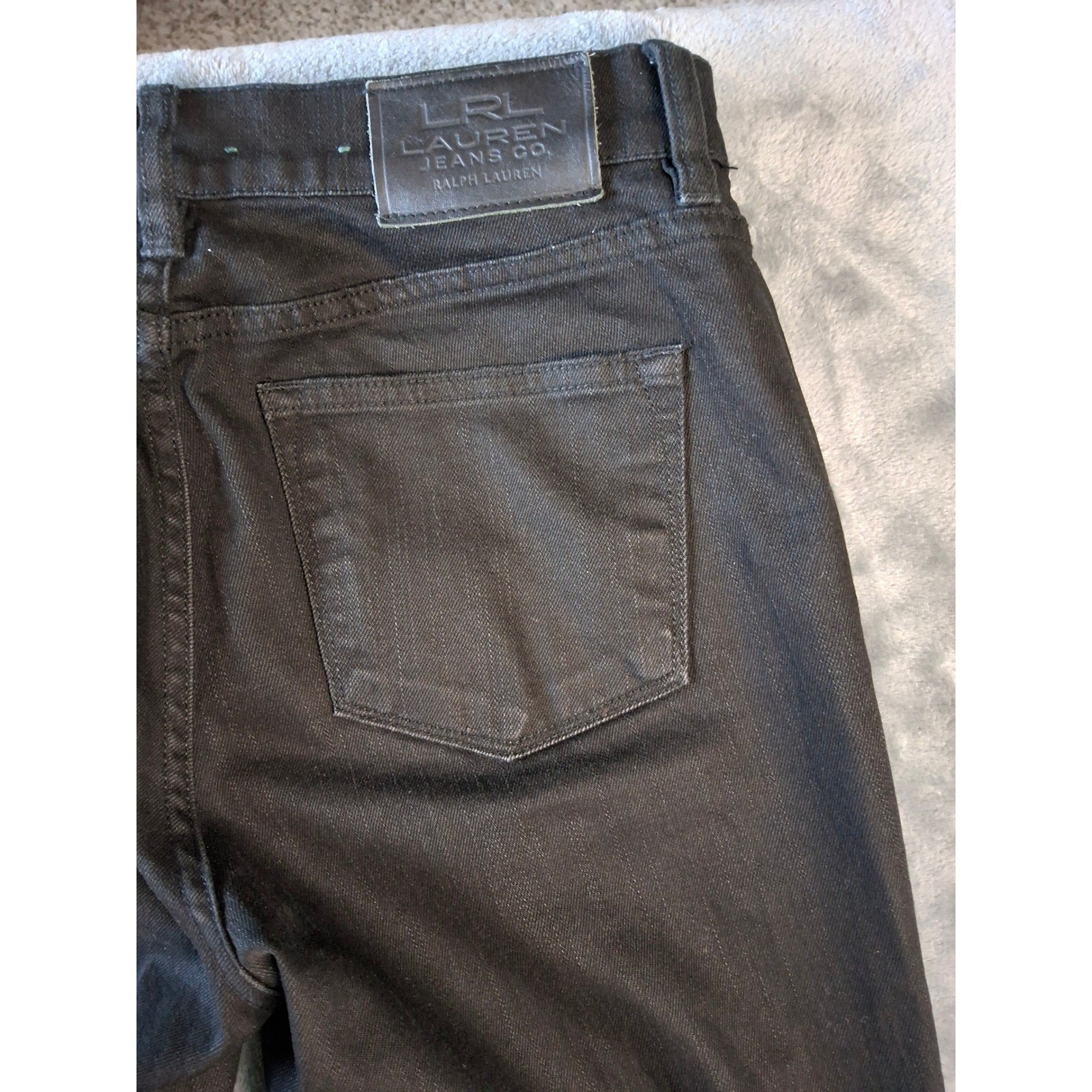Lauren Ralph Lauren Petite Black Classic Straight Leg Jeans Size 4P Denim Pants