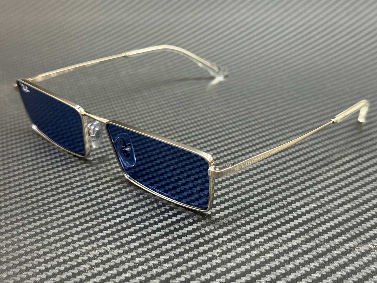 RAY BAN RB3741 003 80 Silver Blue Emy Unisex 59 mm Sunglasses