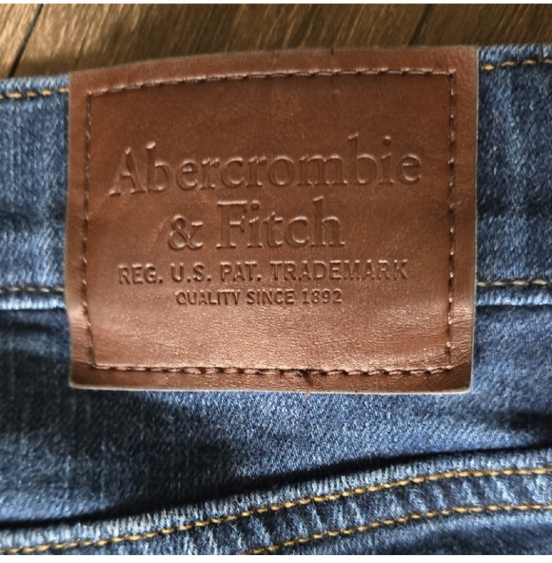Abercrombie & Fitch Men’s Blue Denim Skinny Jeans Medium Wash Mid Rise Stretch