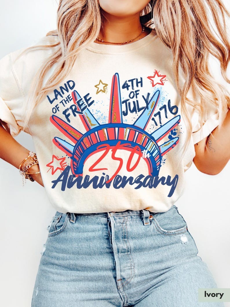 Comfort Colors 250th Anniversary Shirt for 4th of July TShirt for Independence
