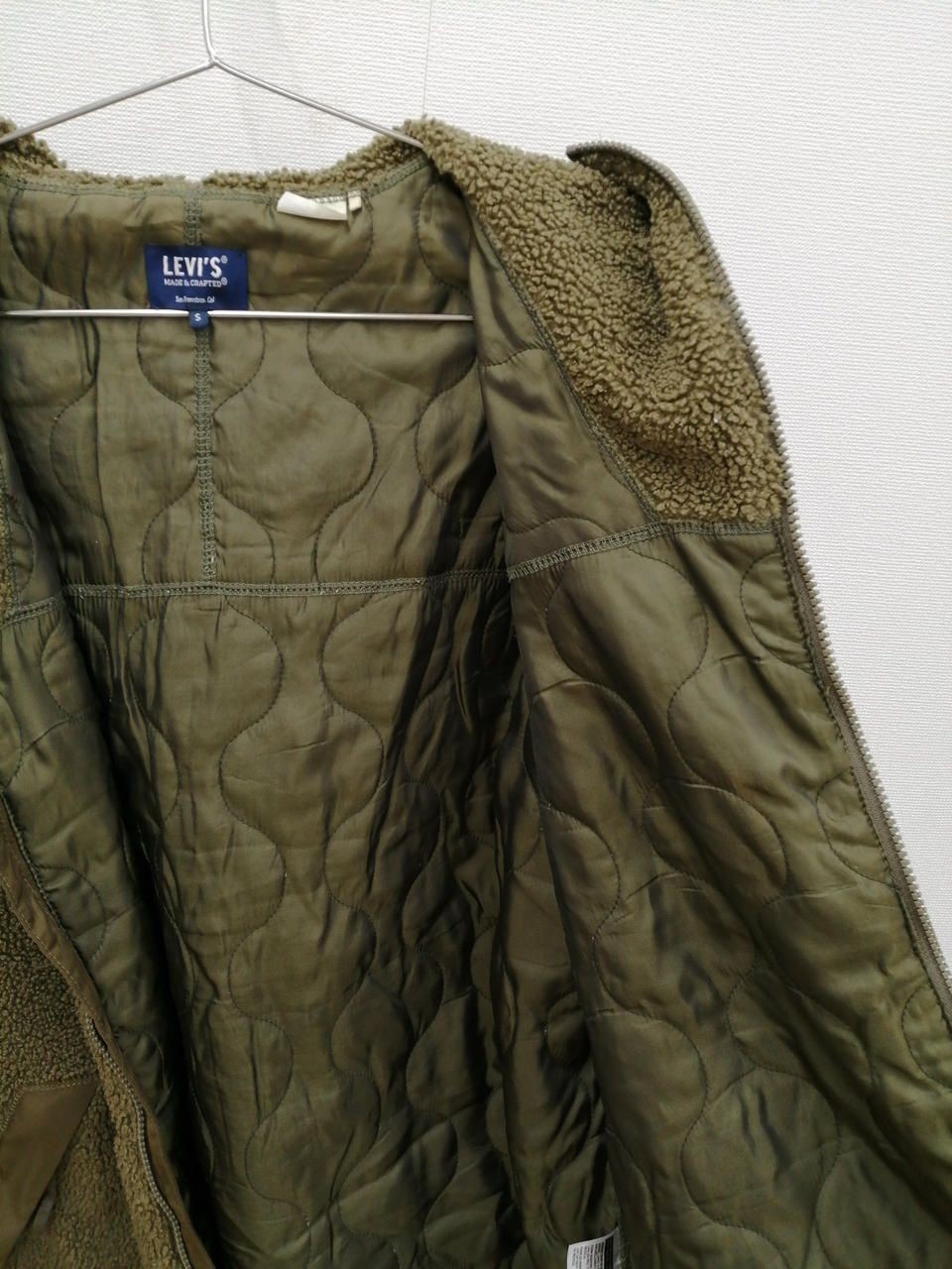 LEVI’S MADE & CRAFT Bore Fleece Khaki S Used