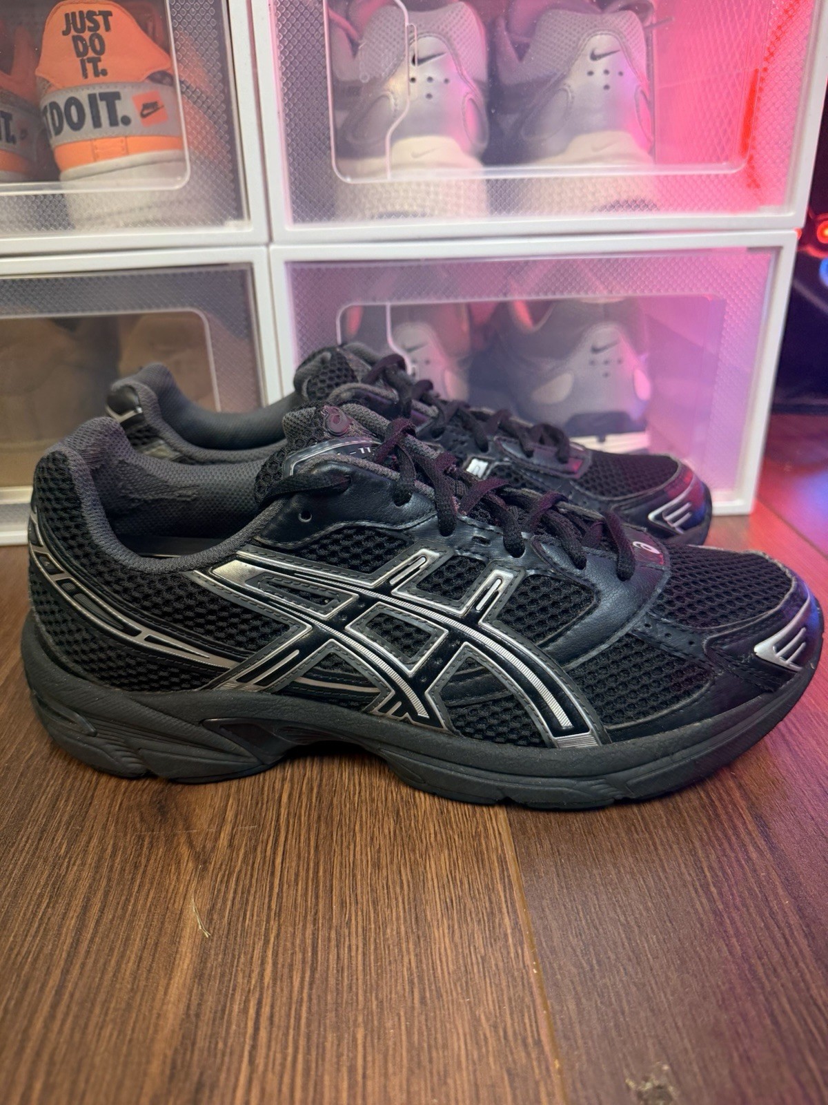 Size 8.5 – ASICS Gel 1130 Black Pure Silver