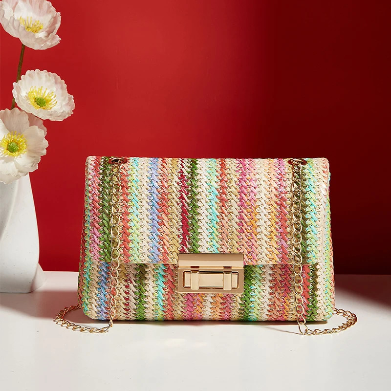 Crossbody Bag for Women Chain Strap Banquet Stylish Accessory Shoulder Bag for D