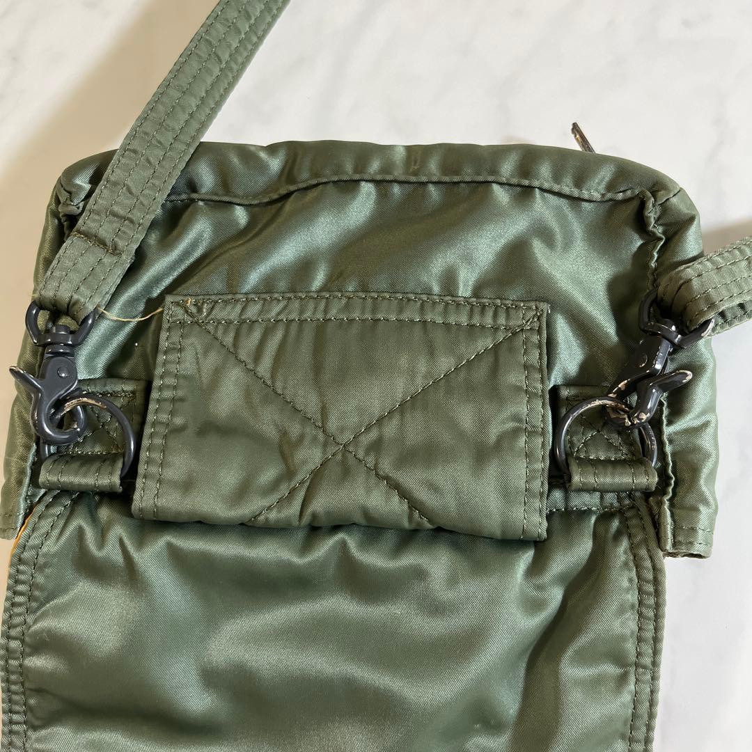 Porter Yoshida Tanker Shoulder Bag Sage Green Nylon Small Approx 7.9×5.1in Japan