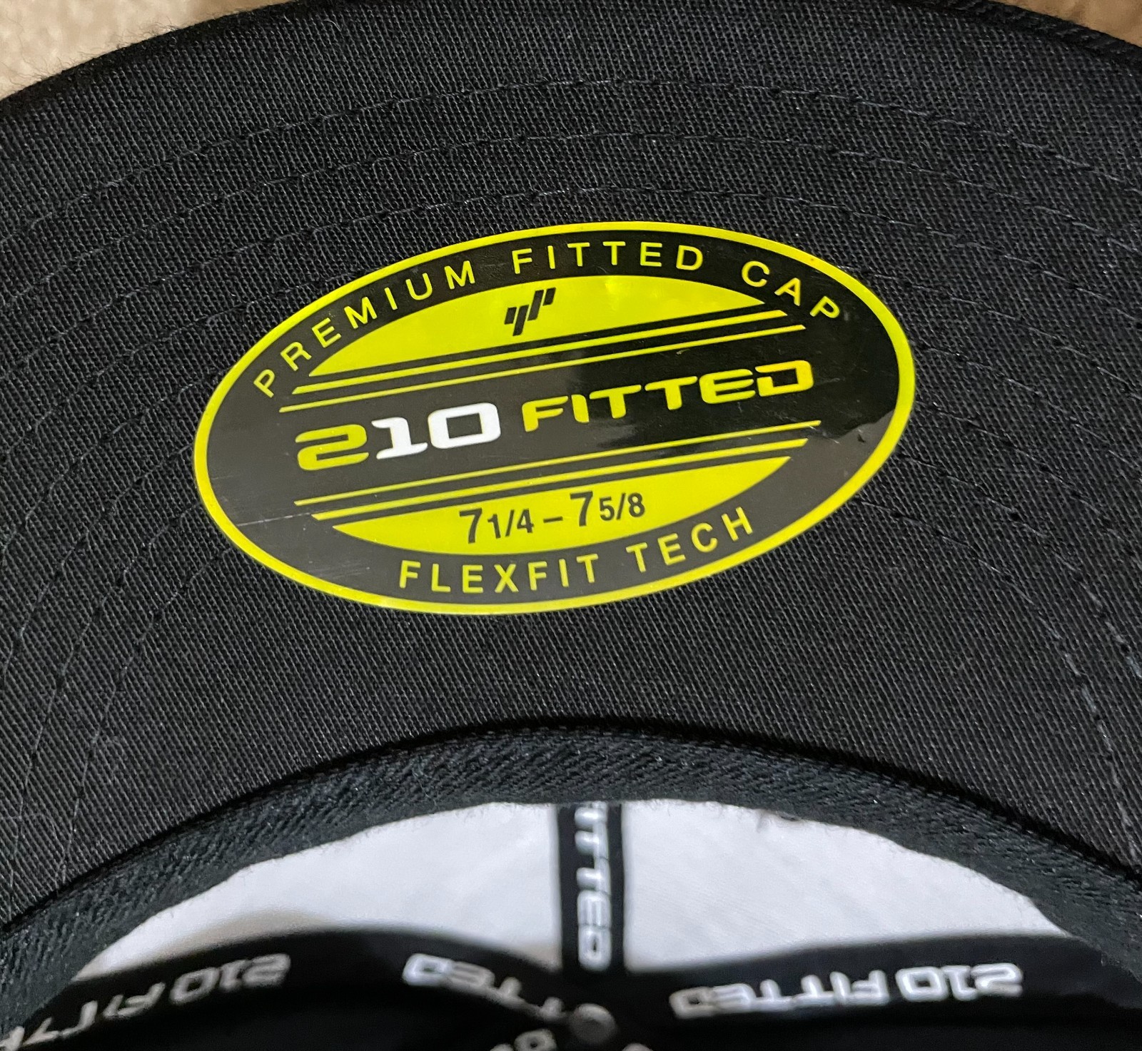 TB12 Cap Hat Black 7 1/4-7 5/8 Tom Brady Logo 210 Flex Fitted Patriots