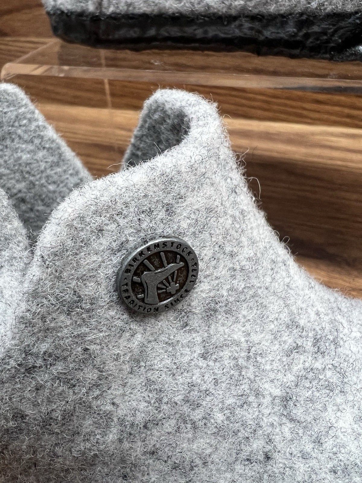 BIRKENSTOCK – Kids Size c11 (29) Andermatt Shearling Wool Felt Gray Boots NEW