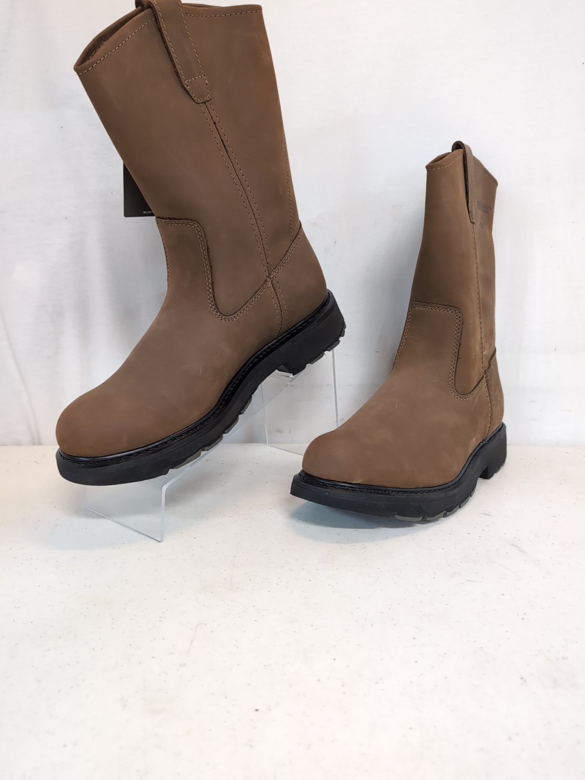 NEW Wolverine Wellington Work Boots Men’s SIZE 9.5 M Brown Leather NWT, IOB