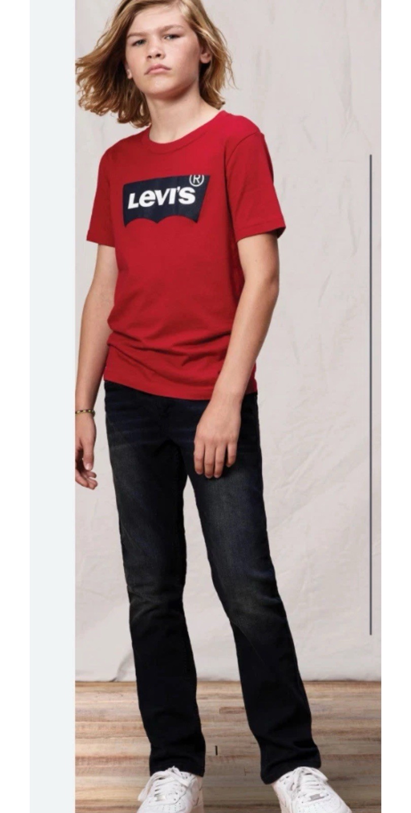⚡️Levi Strauss Boy’s Adjustable Waistband 511 Slim Fit Stretch Denim Jean – Blue