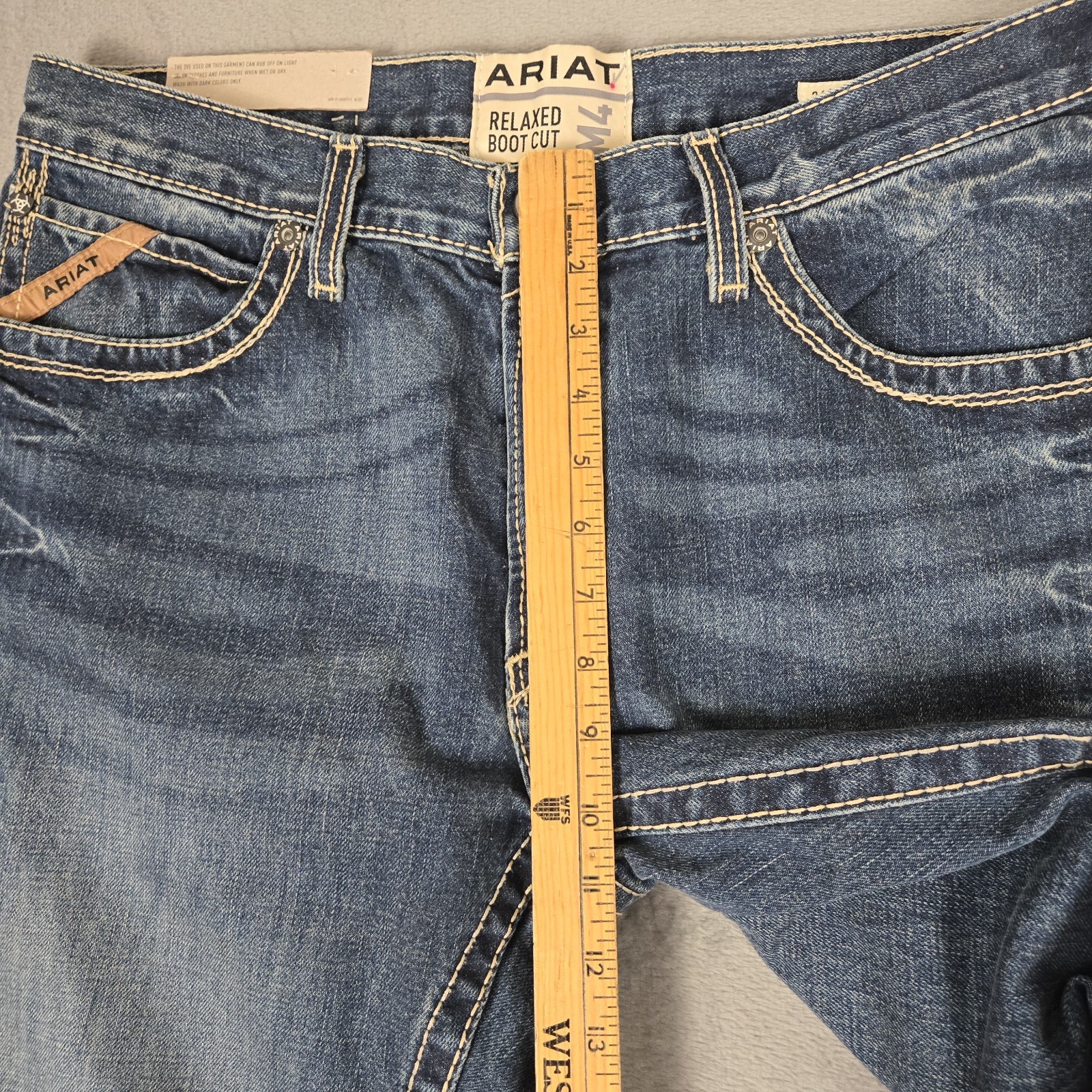 Ariat Jeans Mens 34×36 M4 Relaxed Bootcut Denim Gulch Blue Cowboy Western NWT