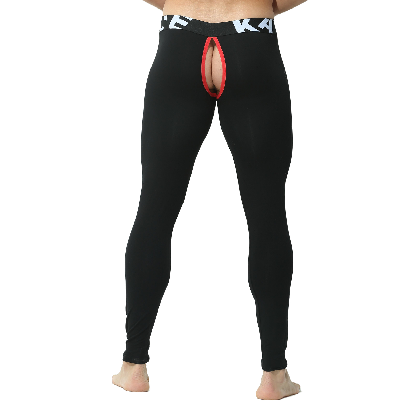 Men Sexy Thermal Long Johns Legging Pants U Convex Seperate Pouch Soft Underwear