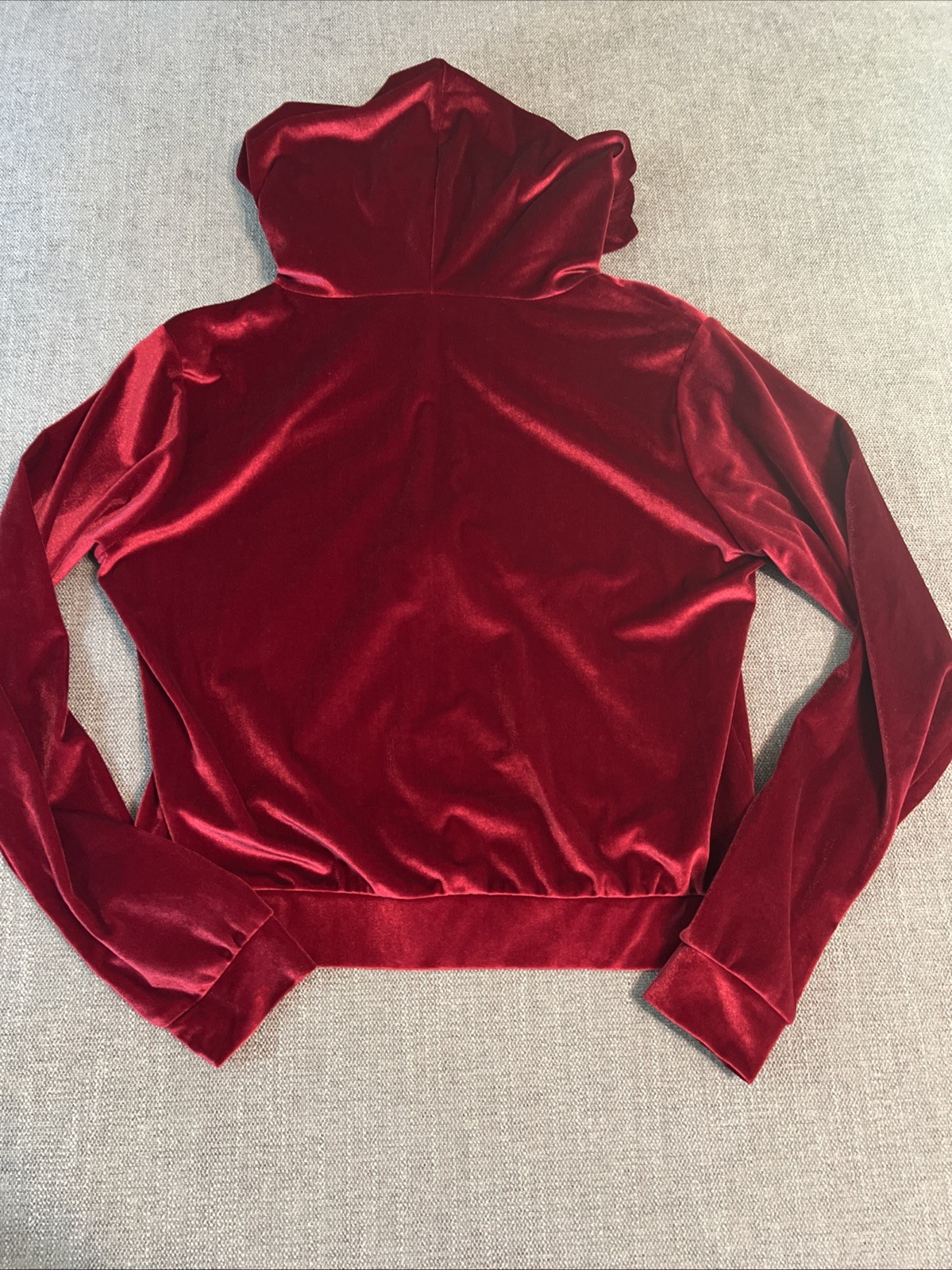 Fabletics Vanessa Hudgens Velour Donna ZipUp Hoodie Cherry Burst Red Womens SM