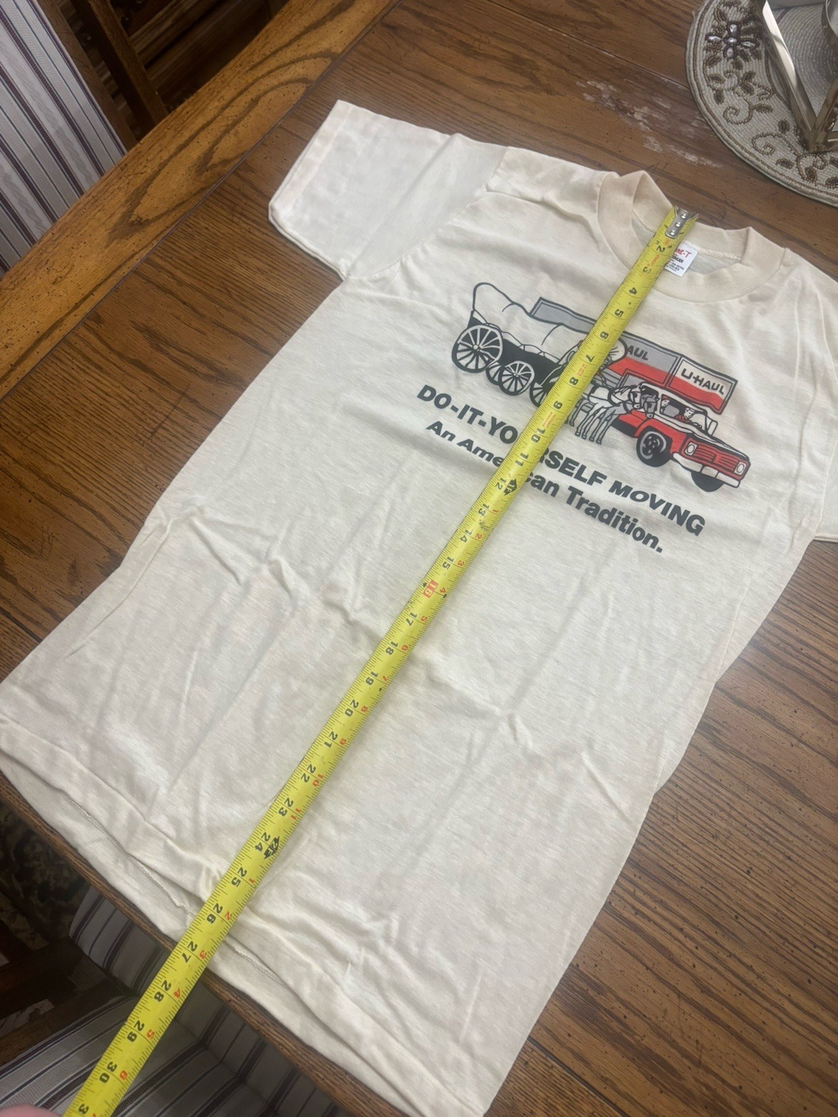Vtg 1970s U-Haul Single Stitch T Shirt Deadstock Rare Stedman 2 Sided Medium