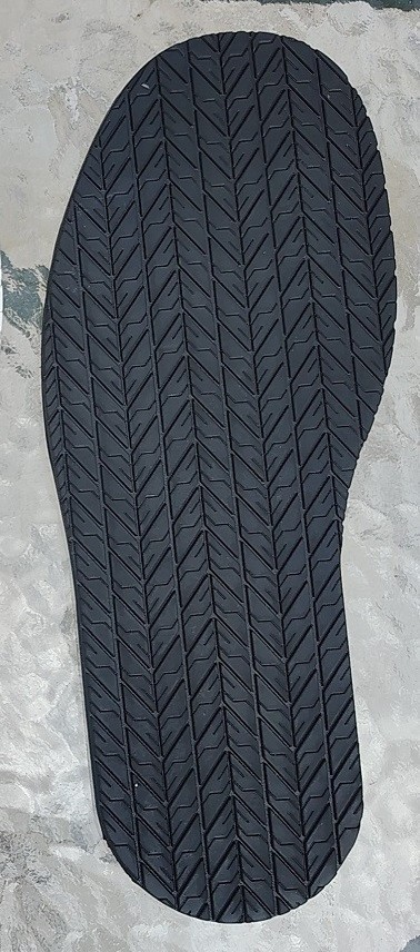 Tire Tread rubber replacement soles, (1 pair) 4mm, BLACK