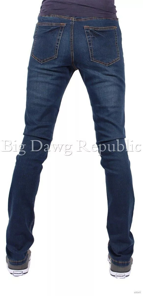 G-King Mens Skinny Fit Jeans Stretch Denim Slim Trousers Casual W30-W42