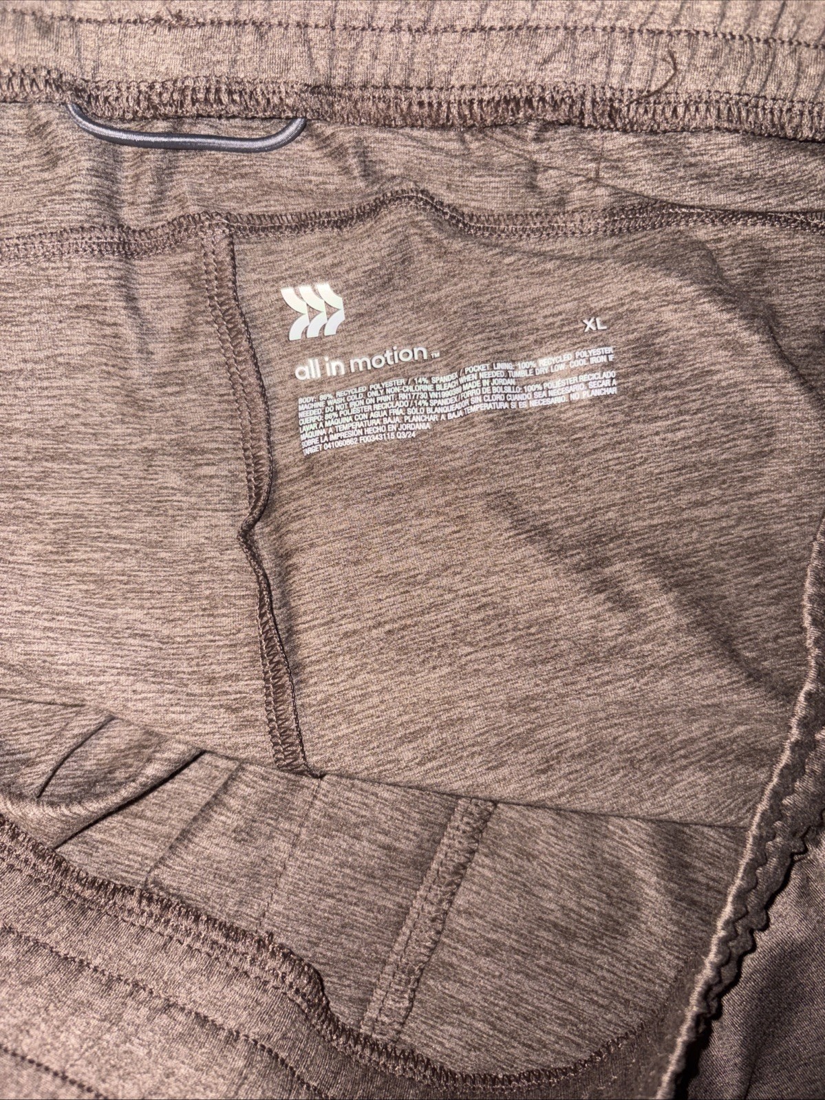 Women Active Light Mid-Rise Joggers – All In Motion Brown Extra Large