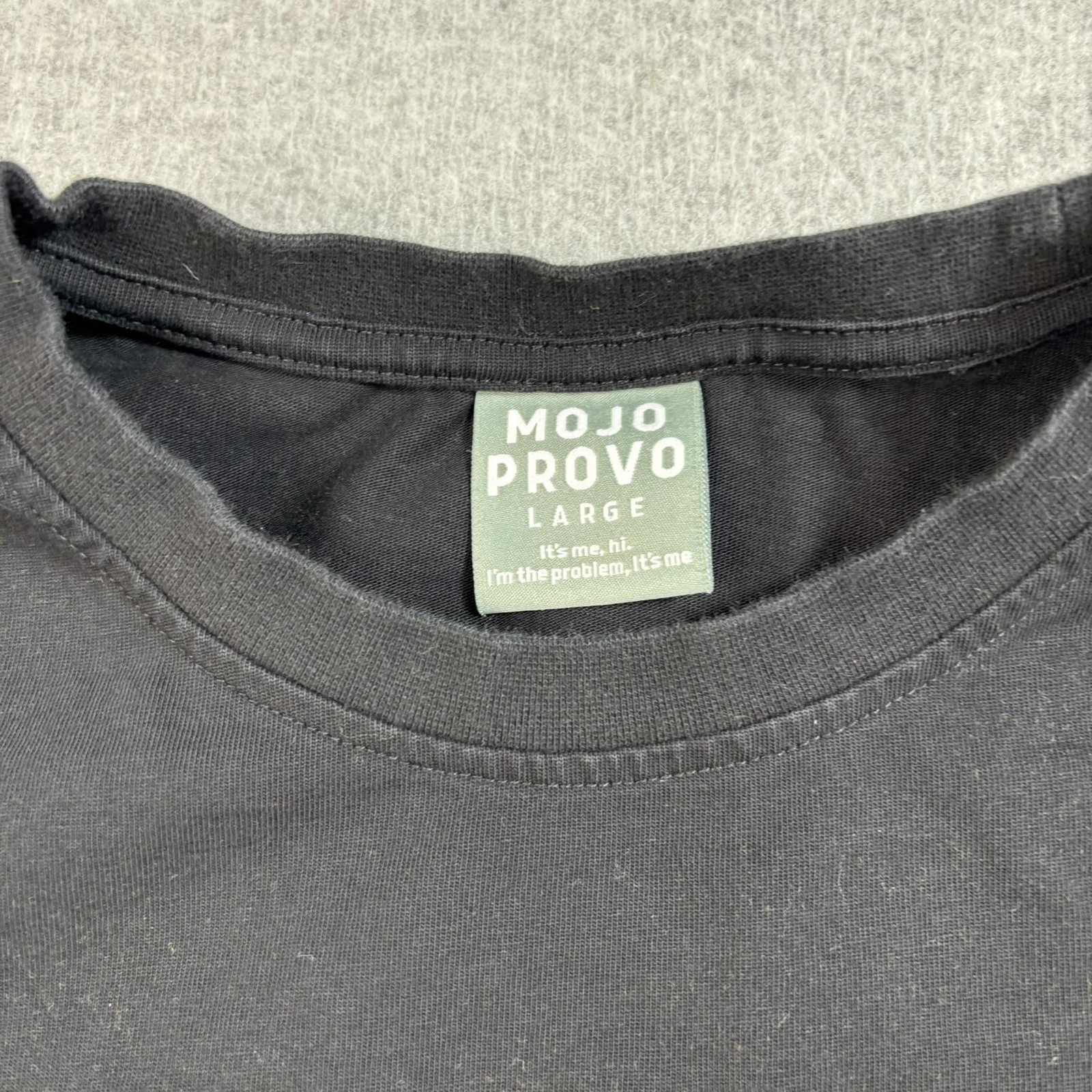 Mojo Provo Taylor Swift Shirt Womens Large Black Crop Embroidered Icons Swiftie