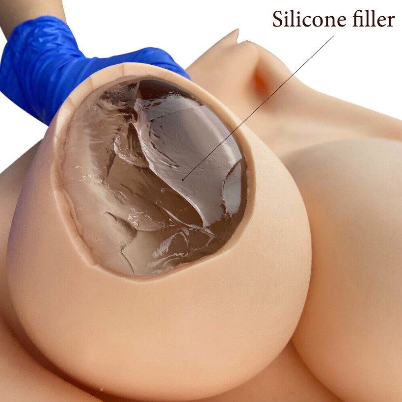 D-Cup Silicone Breast Forms – Full Body Suit for Crossdresser Transgender
