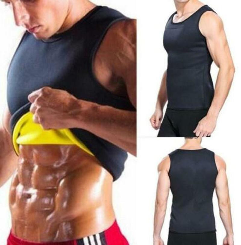 Mens Body Shaper Belly Chest Compression Shirt Slimming Abs Girdle Vest Tank Top
